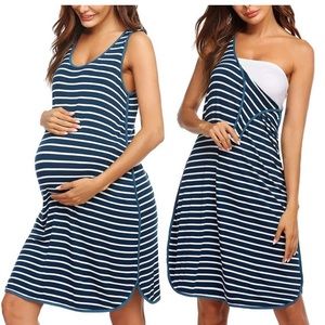 Ekouaer Breastfeeding Nursing Friendly Dress— perfect postpartum staple